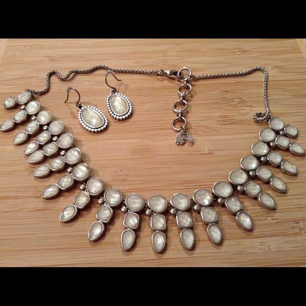 Necklace and earrings